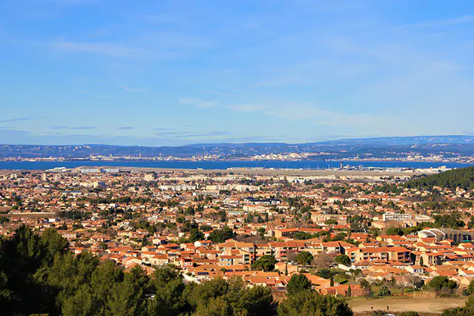 marignane vue d'en haut