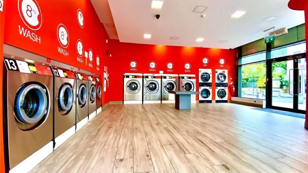 Large capacity washers and dryers in our internal self-service launderette Revolution Max Tallaght, in Dublin 24, Dublin, Ireland